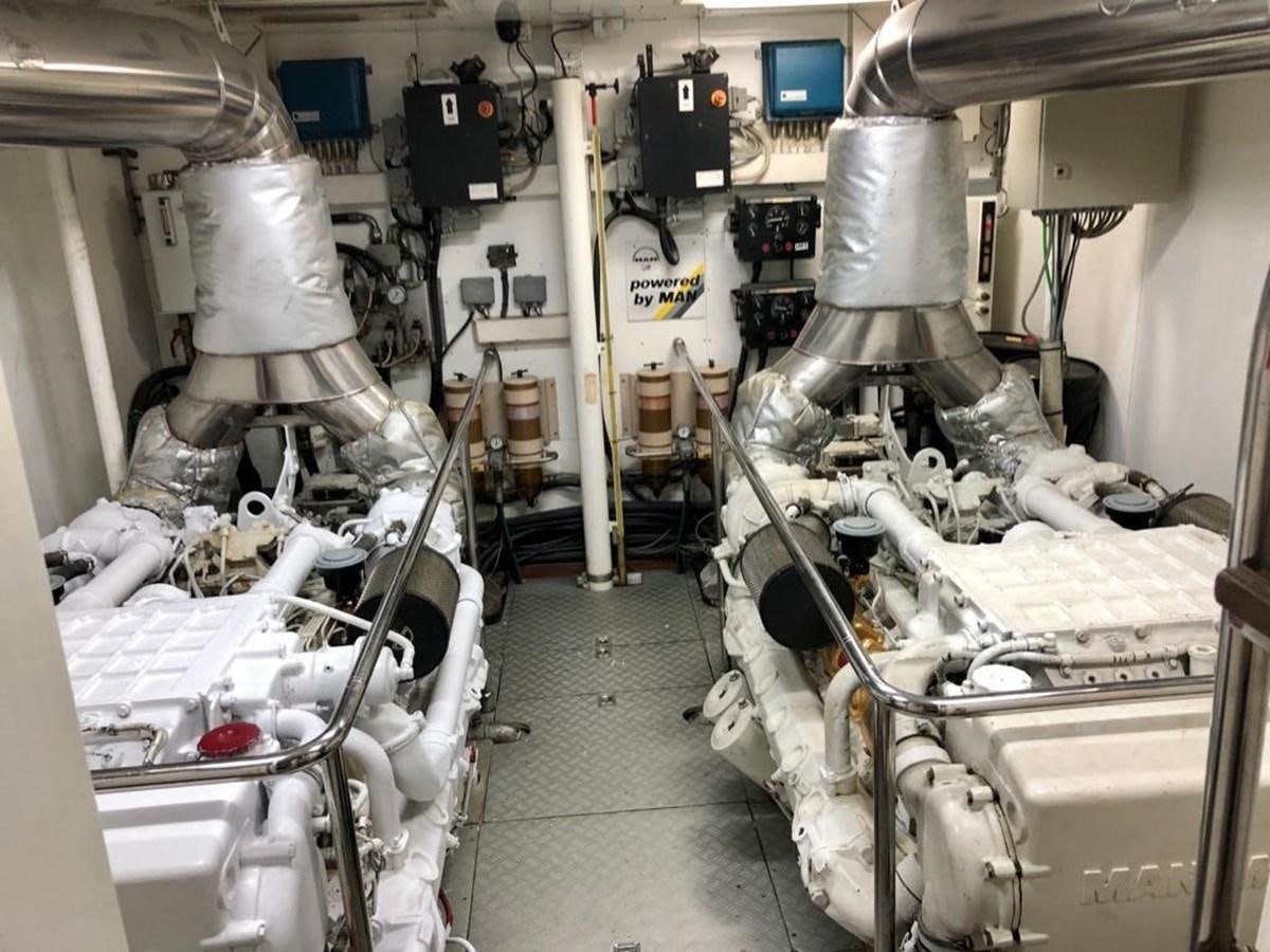 a room with machinery aboard GIHRAMAR Yacht for Sale