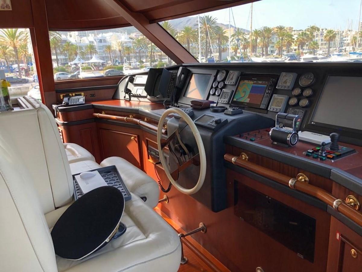 inside of a car aboard GIHRAMAR Yacht for Sale