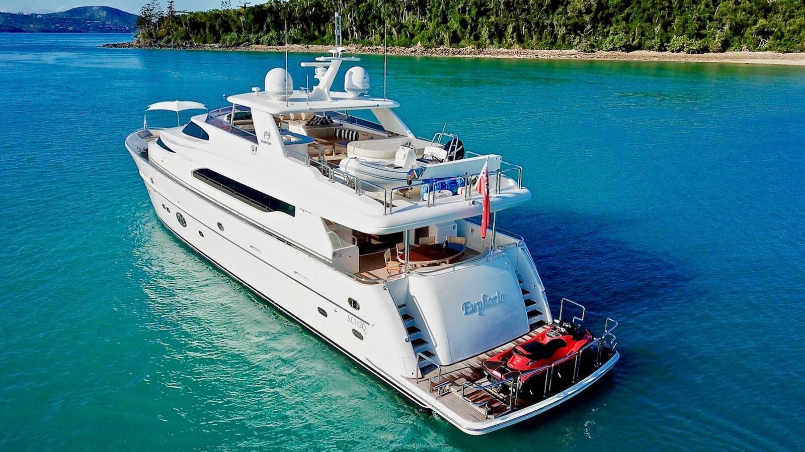 a boat on the water aboard EUPHORIA Yacht for Sale