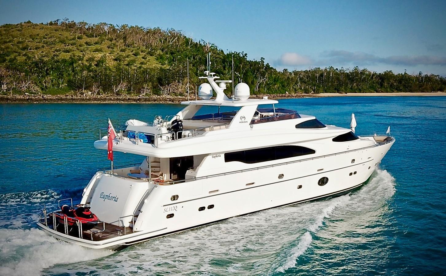 a boat on the water aboard EUPHORIA Yacht for Sale