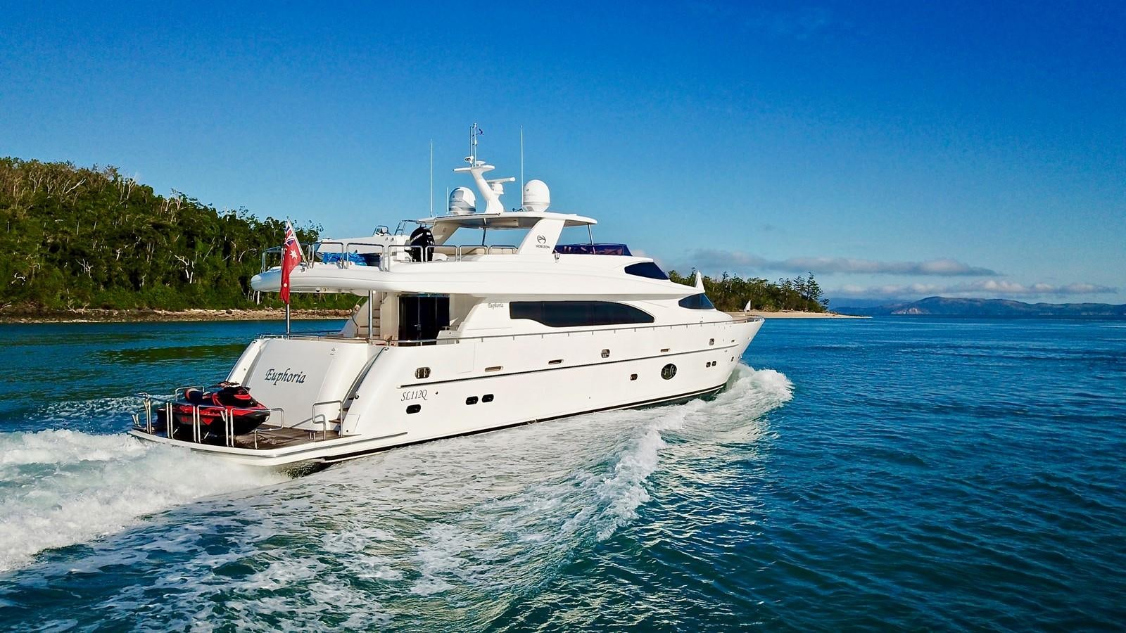 a boat on the water aboard EUPHORIA Yacht for Sale