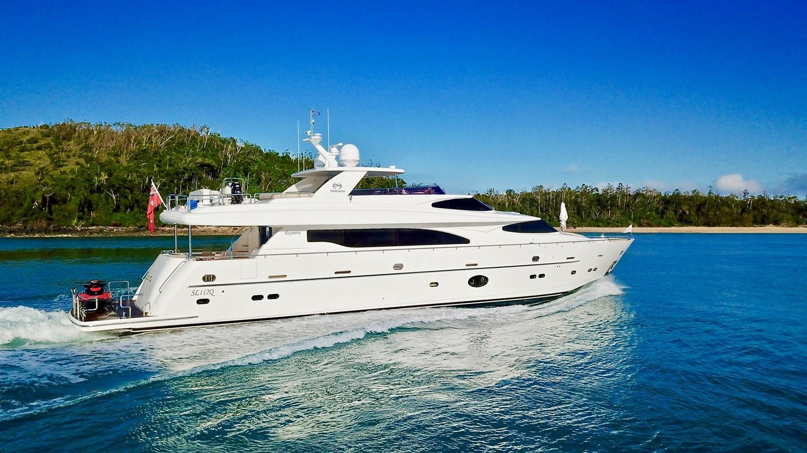 a boat on the water aboard EUPHORIA Yacht for Sale