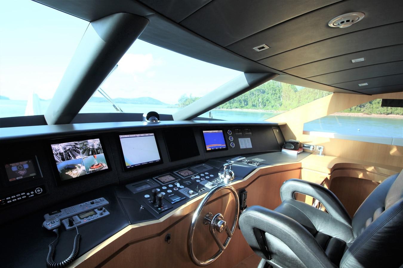 inside of a car aboard EUPHORIA Yacht for Sale