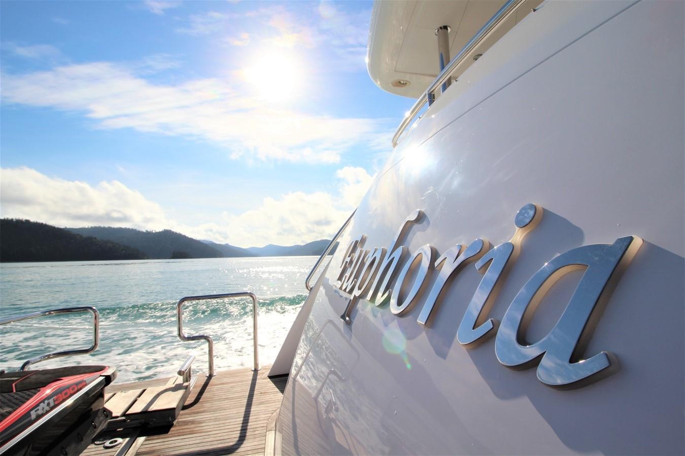 a boat on the water aboard EUPHORIA Yacht for Sale