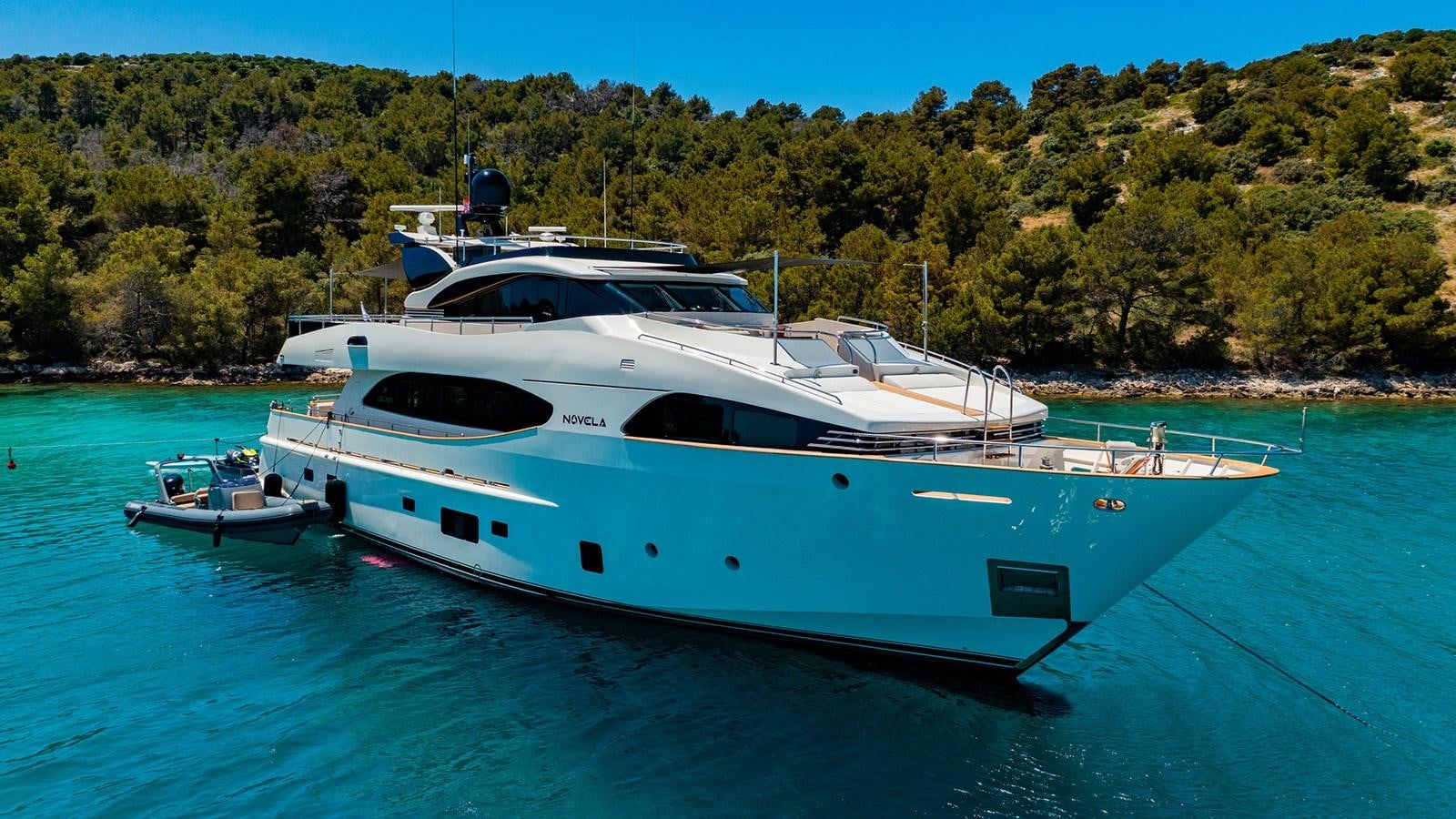 a boat in the water aboard NOVELA Yacht for Sale