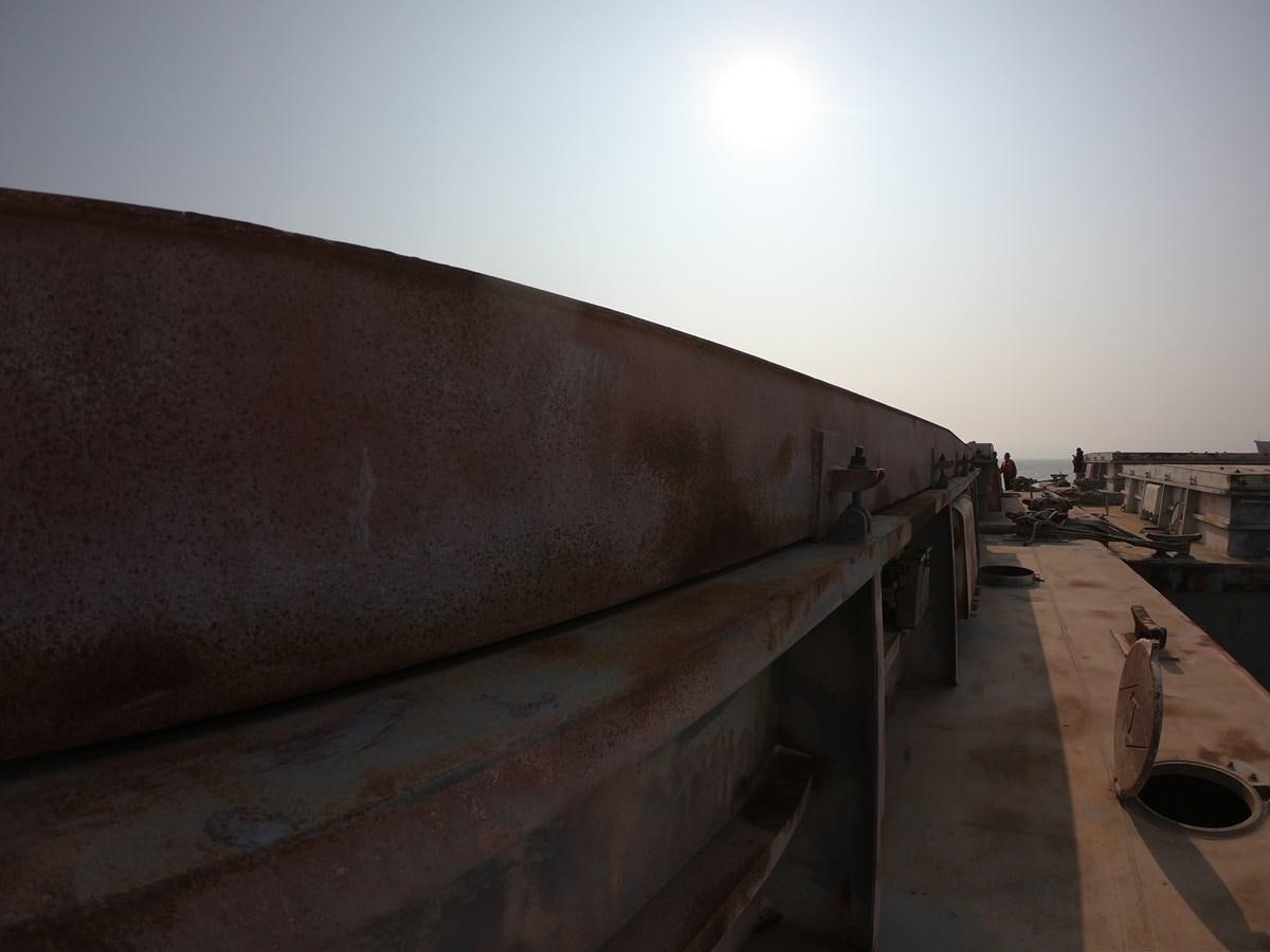 a skateboarder on a ramp aboard BARGES Yacht for Sale