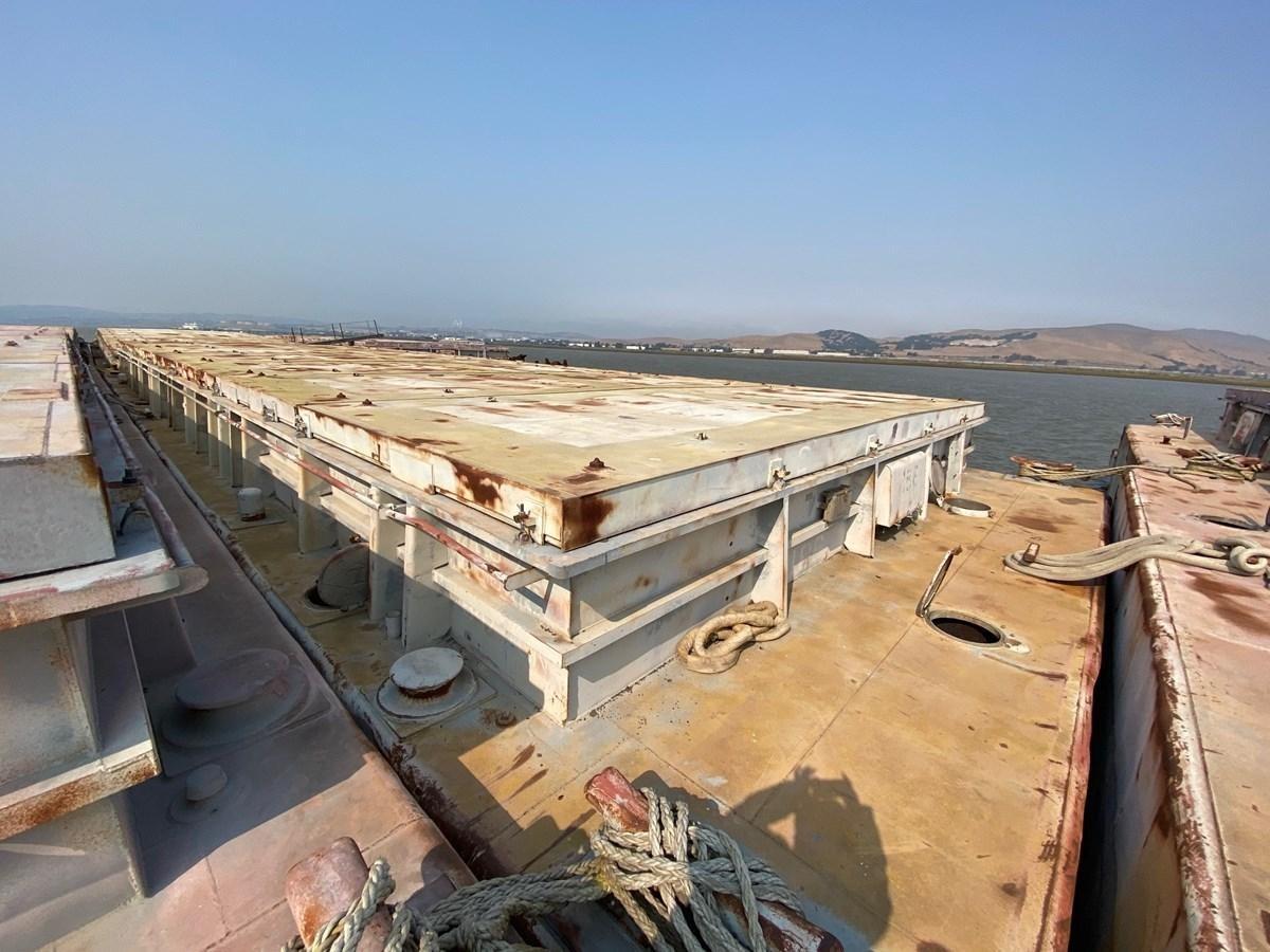 a large metal structure on a deck aboard BARGES Yacht for Sale
