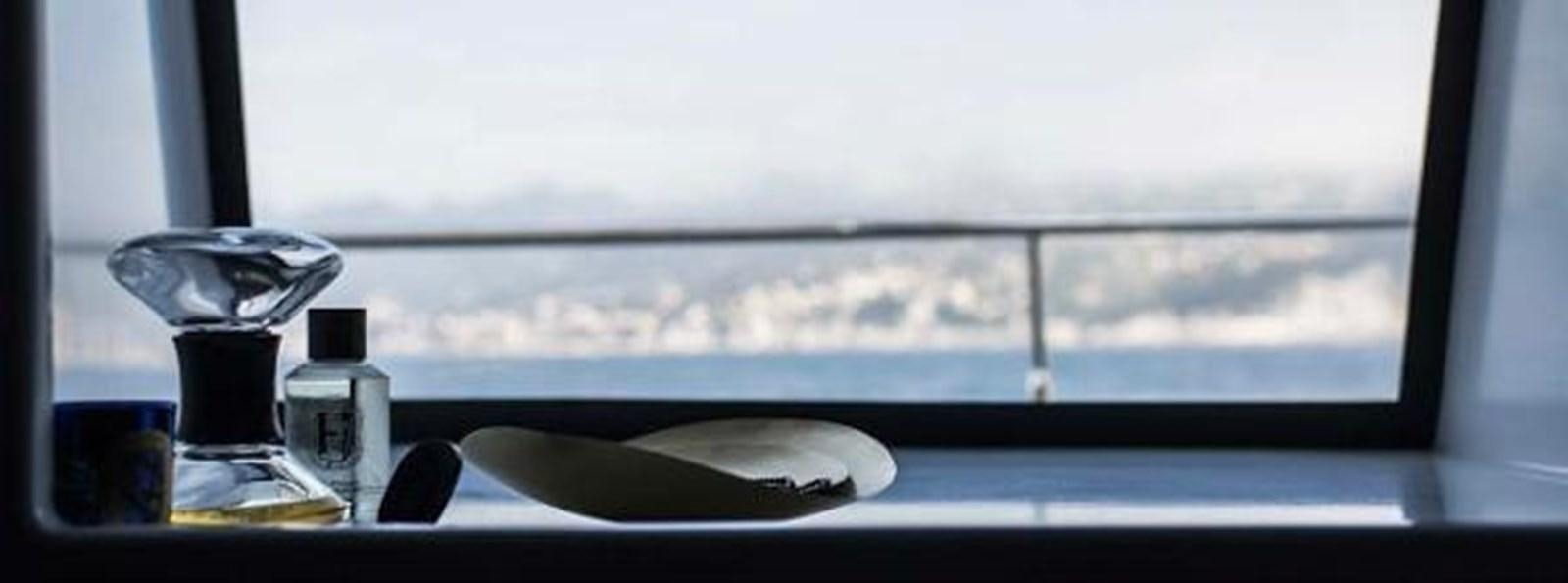 a pan on a window aboard JAMADHAR Yacht for Sale