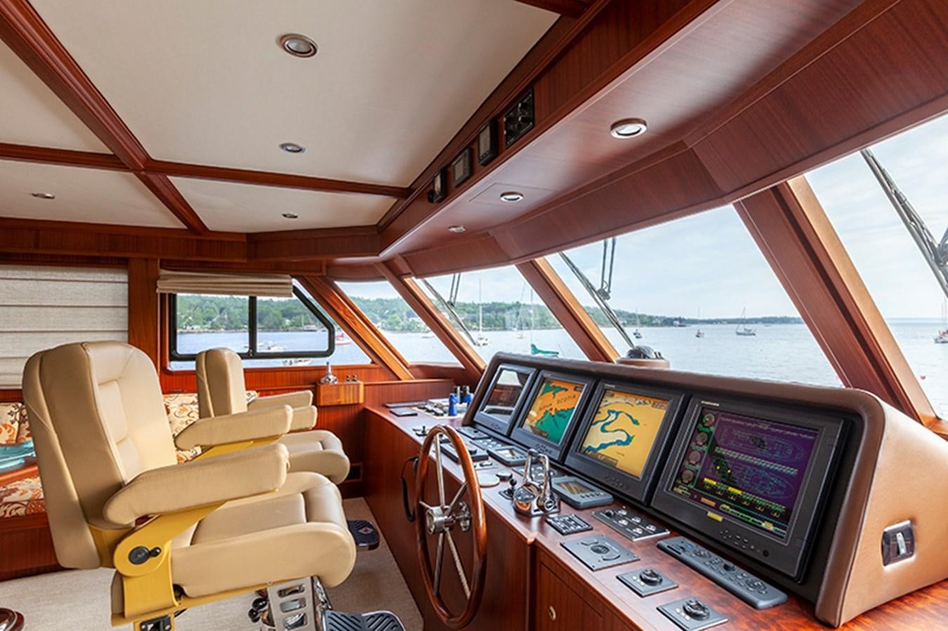 a room with many computers aboard RHAPSODY Yacht for Sale