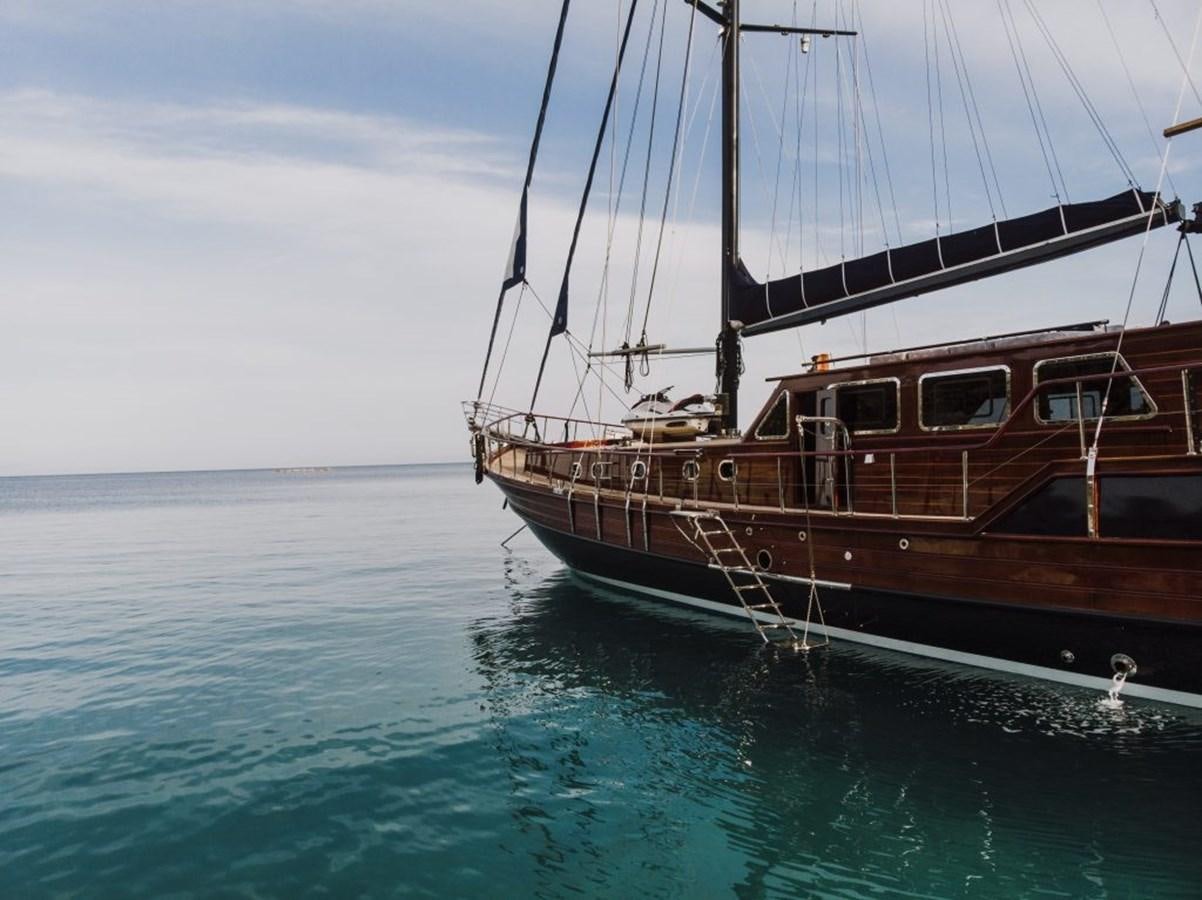 a boat in the water aboard CAPRICORN 1 Yacht for Sale