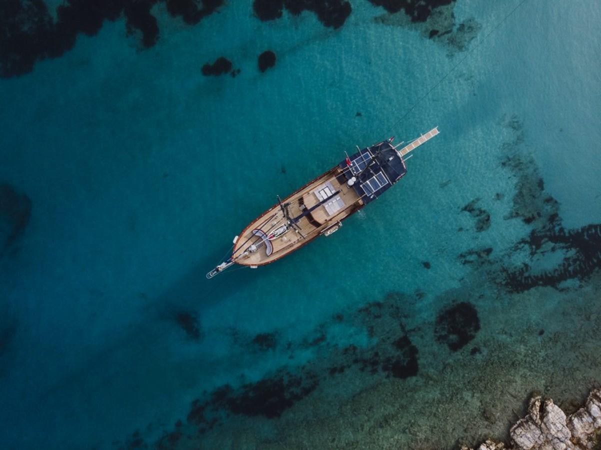 a boat in the water aboard CAPRICORN 1 Yacht for Sale