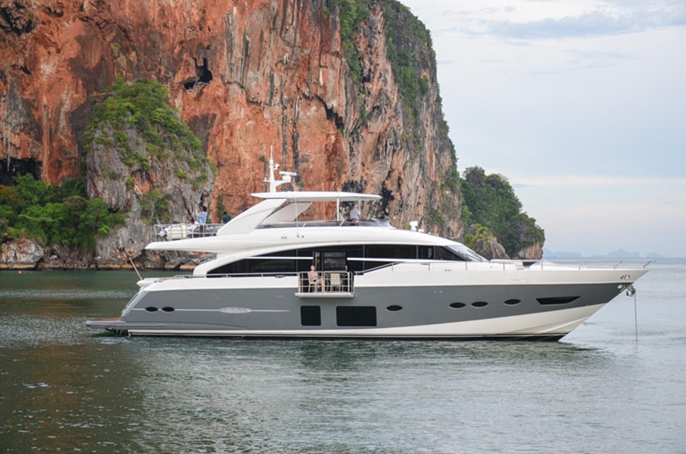 a boat on the water aboard VOYAGE Yacht for Sale
