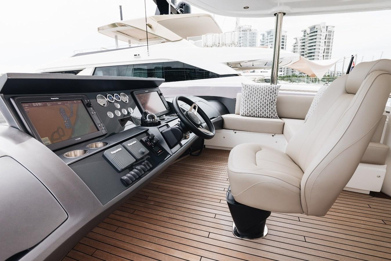 inside of a car aboard ISLAND PRINCESS Yacht for Sale