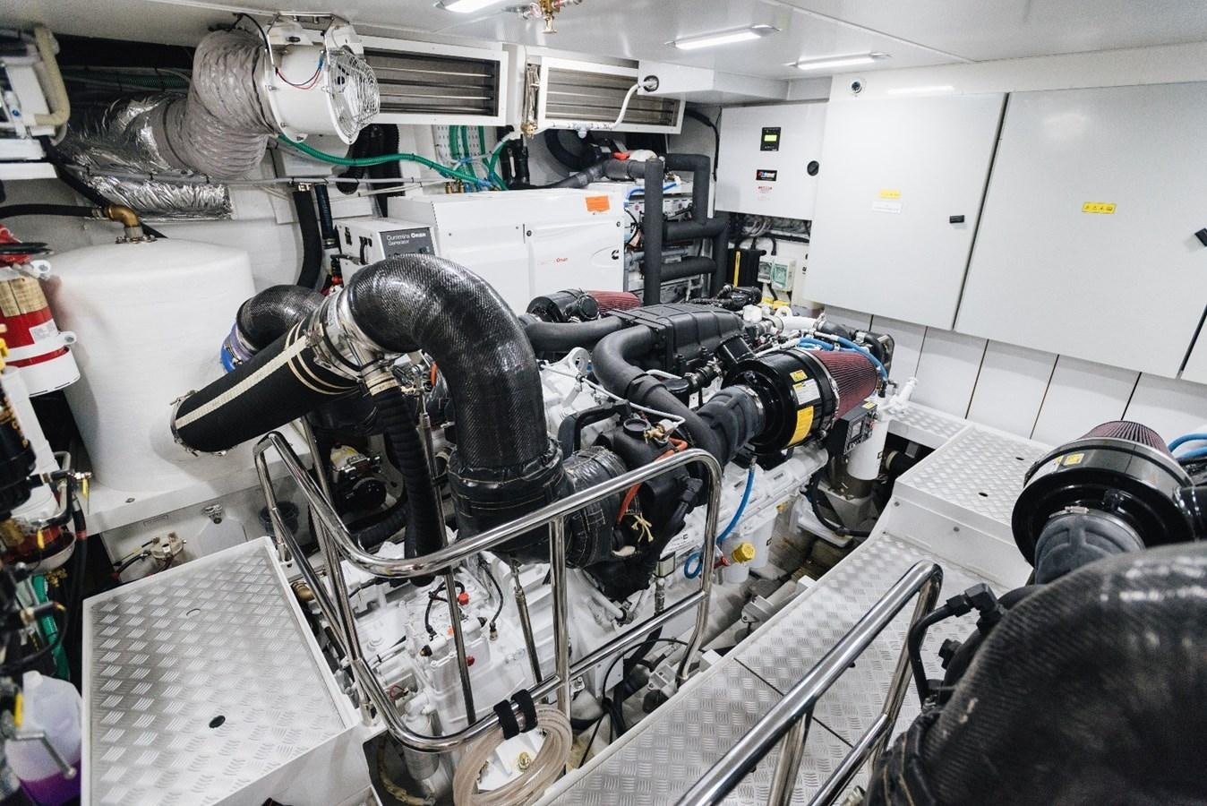 a large machine in a room aboard ISLAND PRINCESS Yacht for Sale