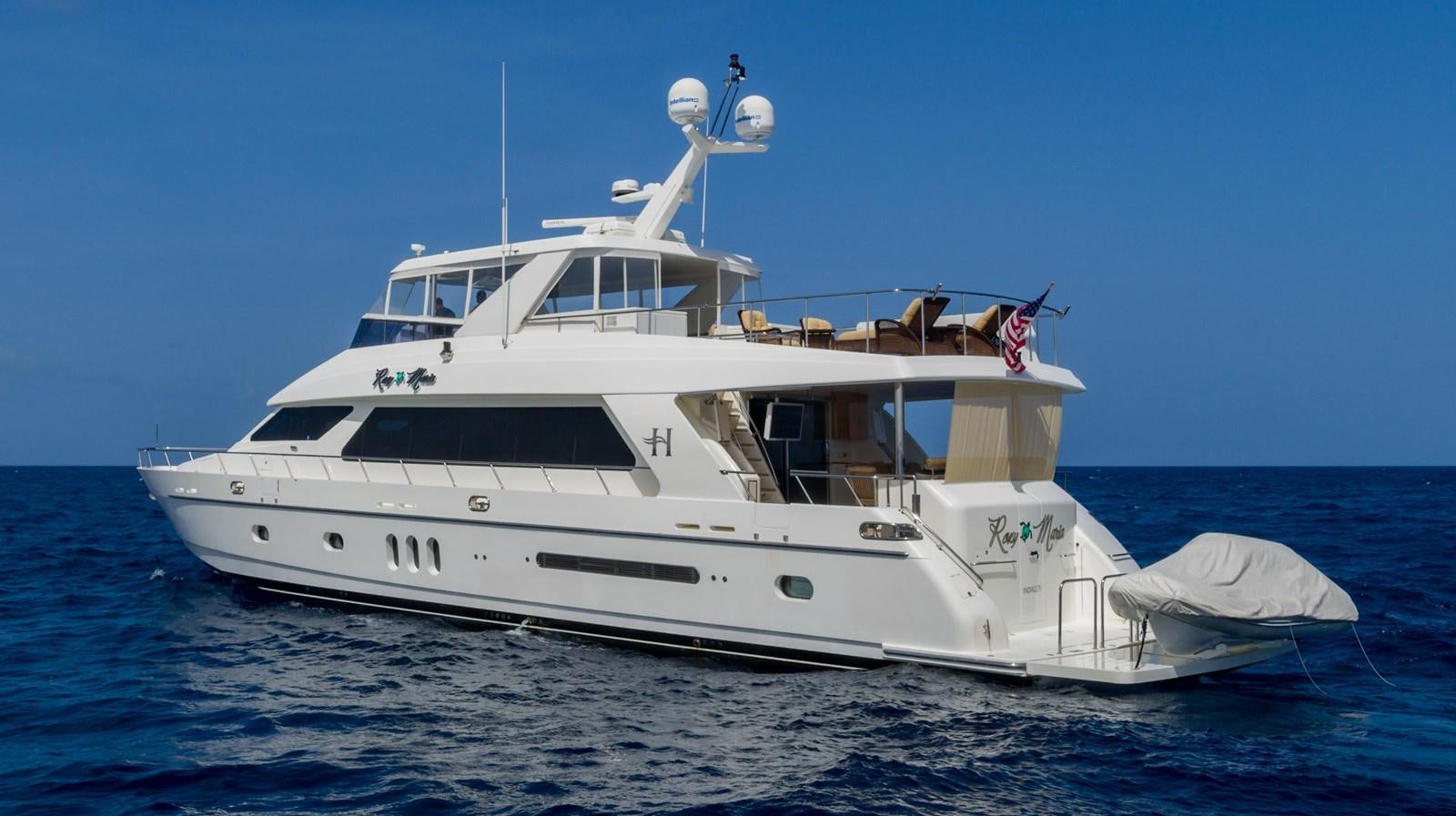 a white yacht in the water aboard ROXY MARIA Yacht for Sale