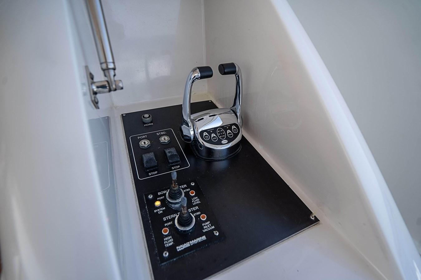 a silver and black telephone aboard ROXY MARIA Yacht for Sale