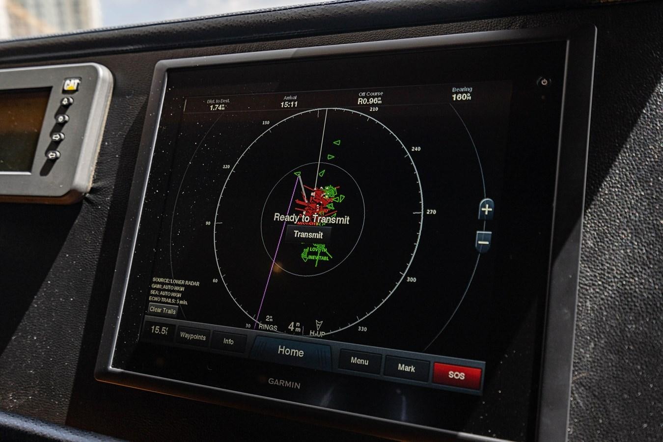 a black digital device aboard ROXY MARIA Yacht for Sale