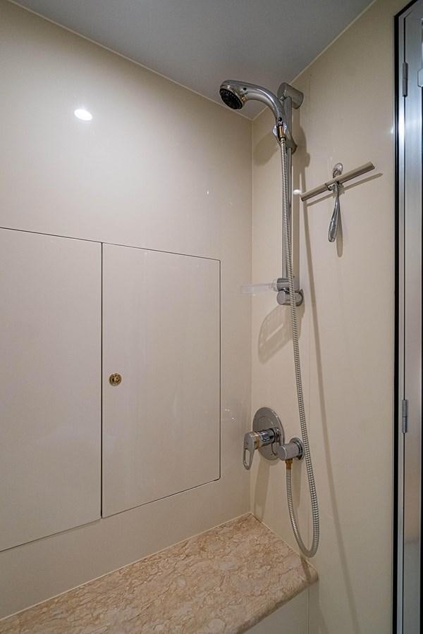 a shower with a standup shower aboard ROXY MARIA Yacht for Sale