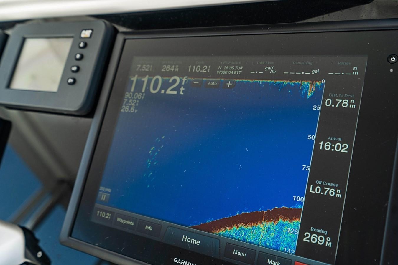 a screen on a computer aboard ROXY MARIA Yacht for Sale