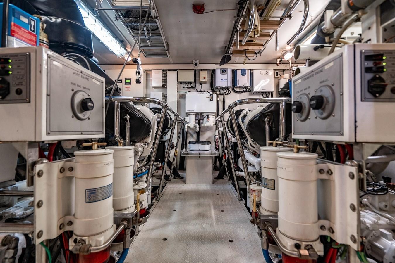 a room with several machines aboard ROXY MARIA Yacht for Sale