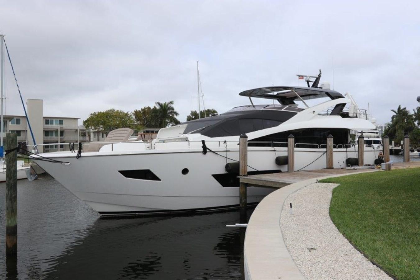 a couple of boats are parked in a harbor aboard AQUA VISTA Yacht for Sale