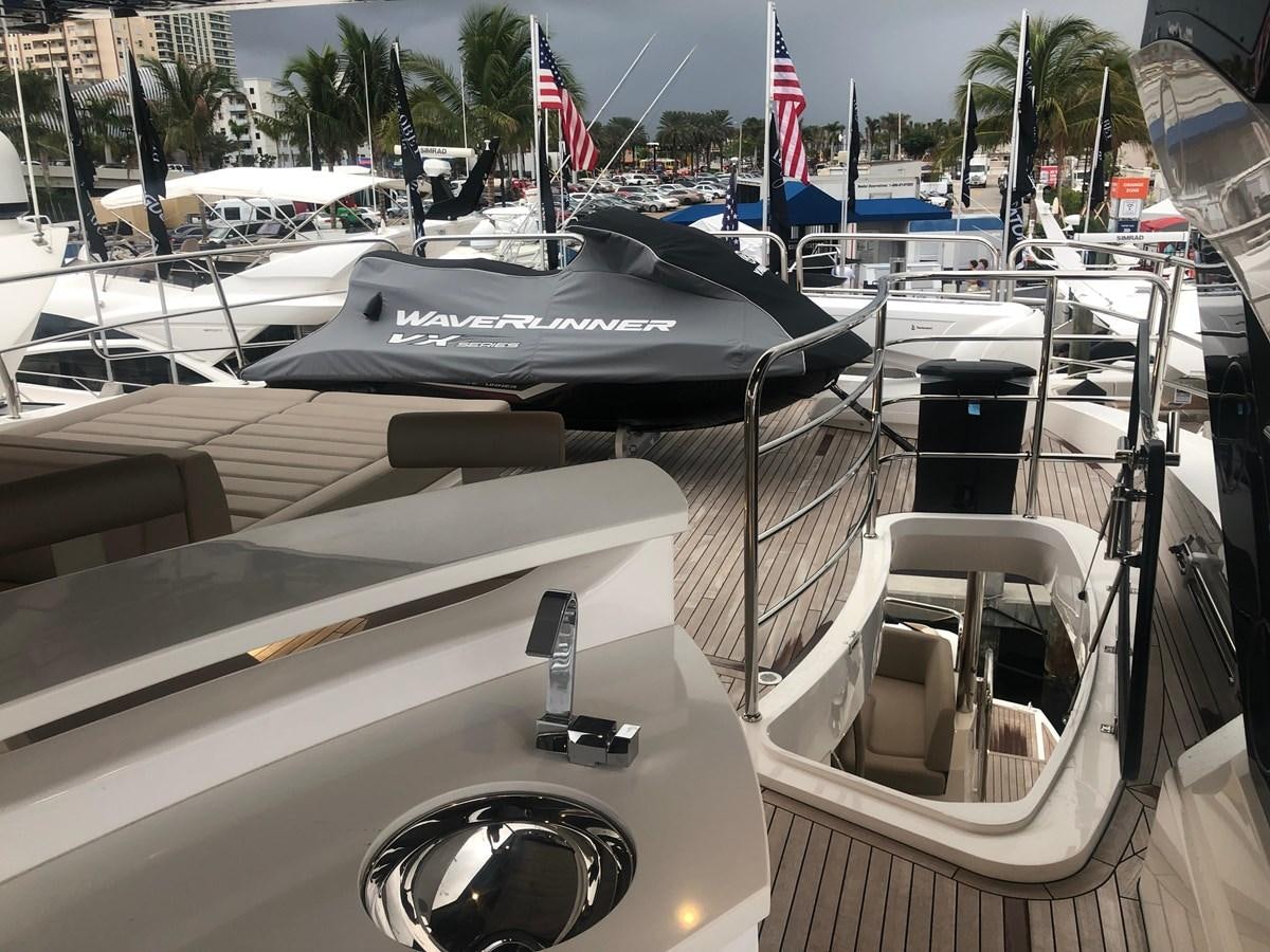 a boat on the water aboard AQUA VISTA Yacht for Sale