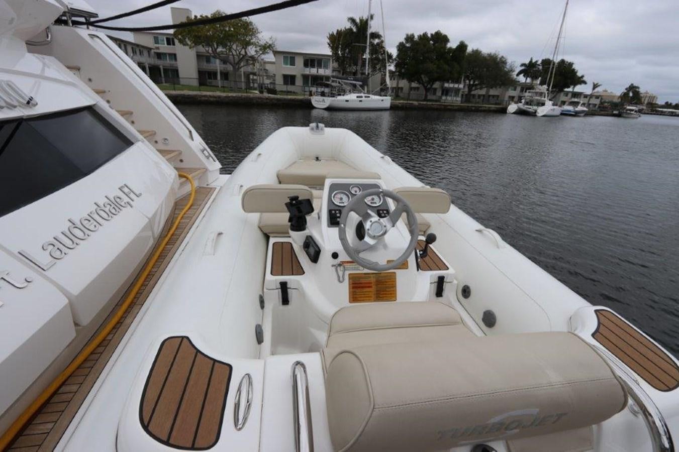 a boat on the water aboard AQUA VISTA Yacht for Sale