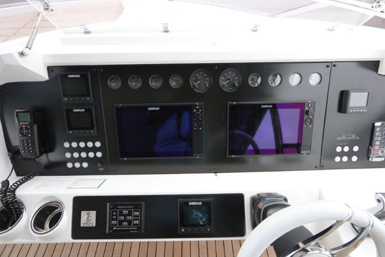 a close-up of a radio aboard AQUA VISTA Yacht for Sale