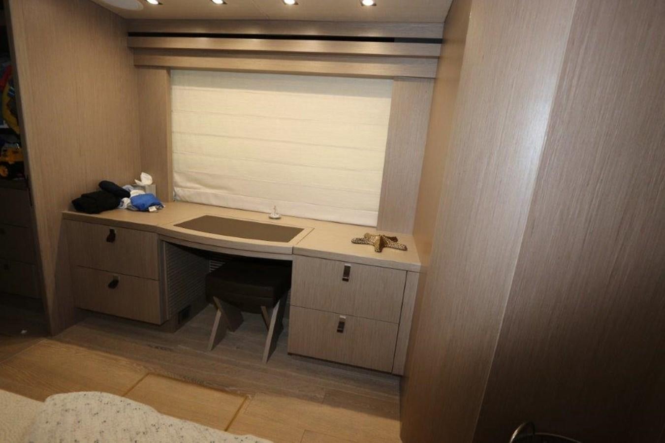 a room with a sink and a window aboard AQUA VISTA Yacht for Sale