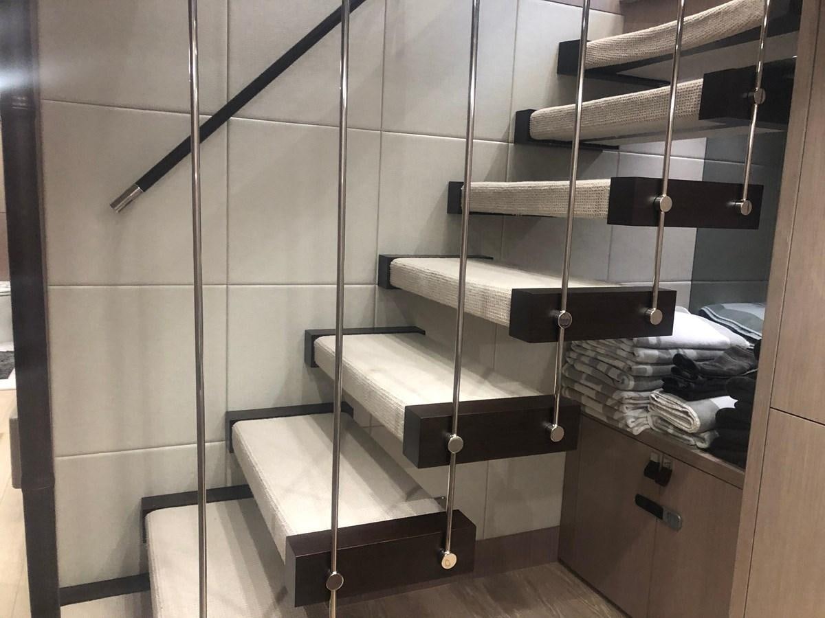 a bunk bed in a room aboard AQUA VISTA Yacht for Sale