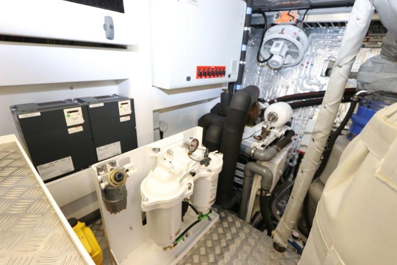 a machine with pipes aboard AQUA VISTA Yacht for Sale
