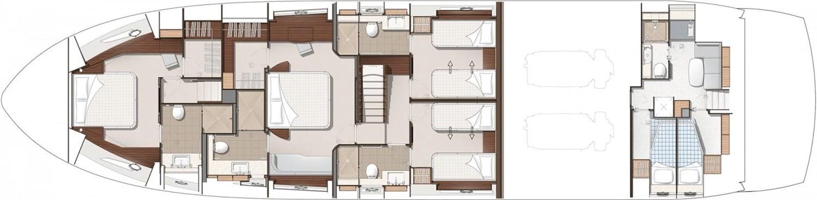 diagram aboard AQUA VISTA Yacht for Sale