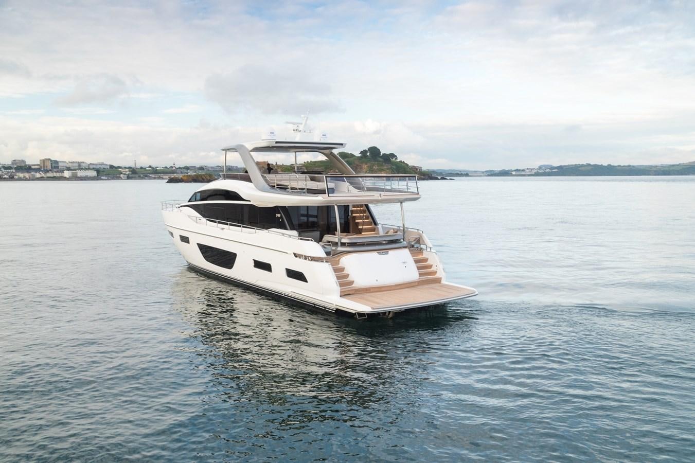 a boat in the water aboard PRINCESS Y85/504 Yacht for Sale