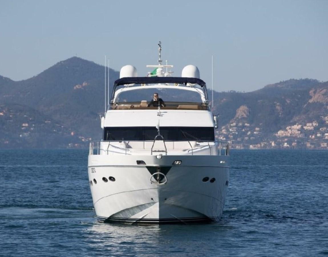 a white boat in the water aboard PRINCESS 85MY Yacht for Sale