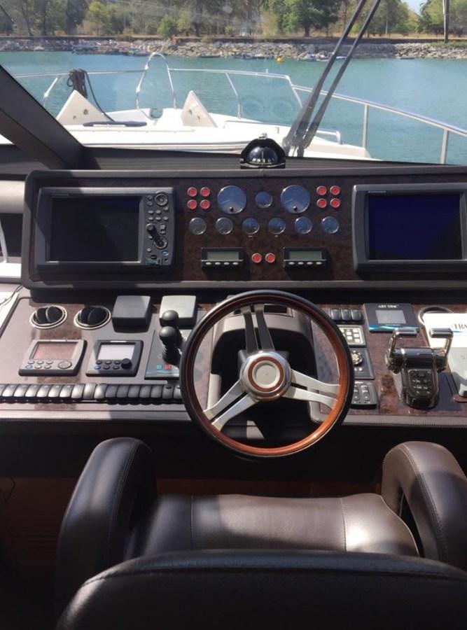 inside of a car aboard PRINCESS 85MY Yacht for Sale