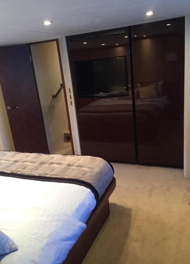 a bed in a room aboard PRINCESS 85MY Yacht for Sale