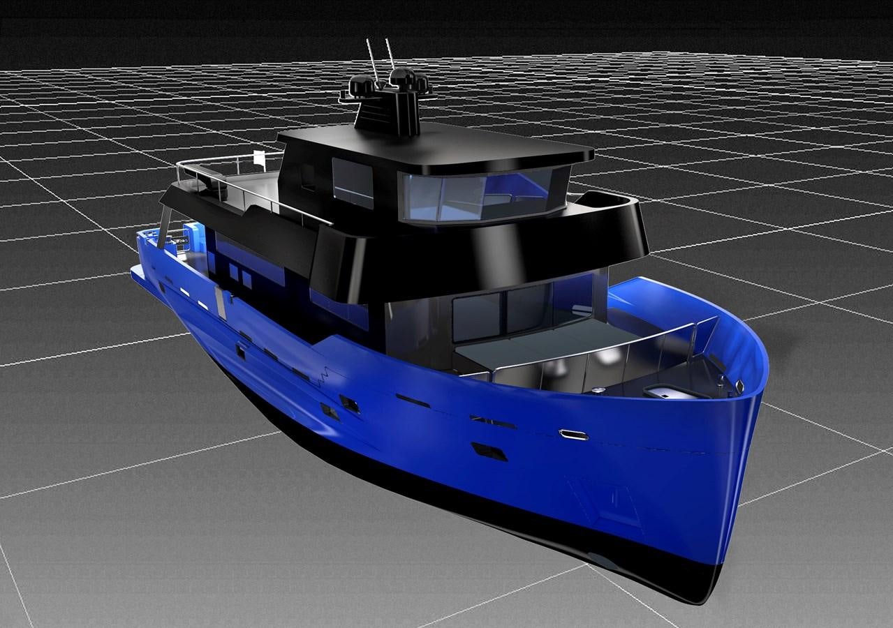 a large blue and white machine aboard AUDACE 80 Yacht for Sale