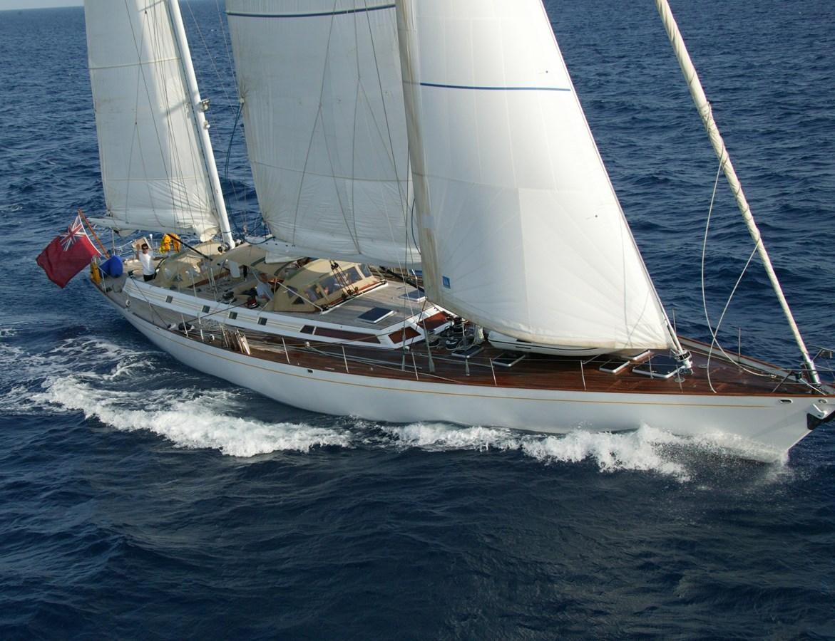 a sailboat on the water aboard VOLADOR Yacht for Sale