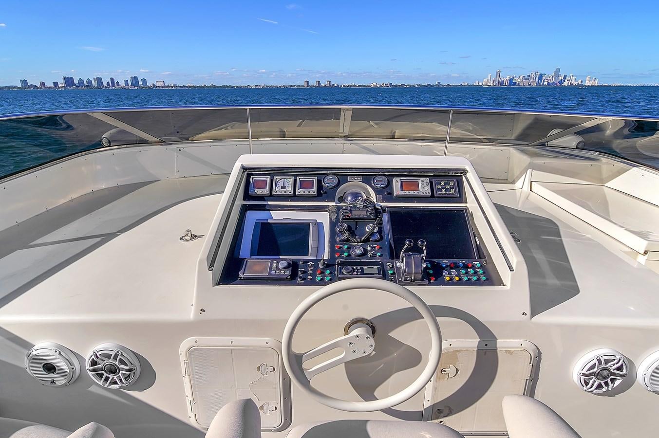 the inside of a car aboard ZOOOM Yacht for Sale