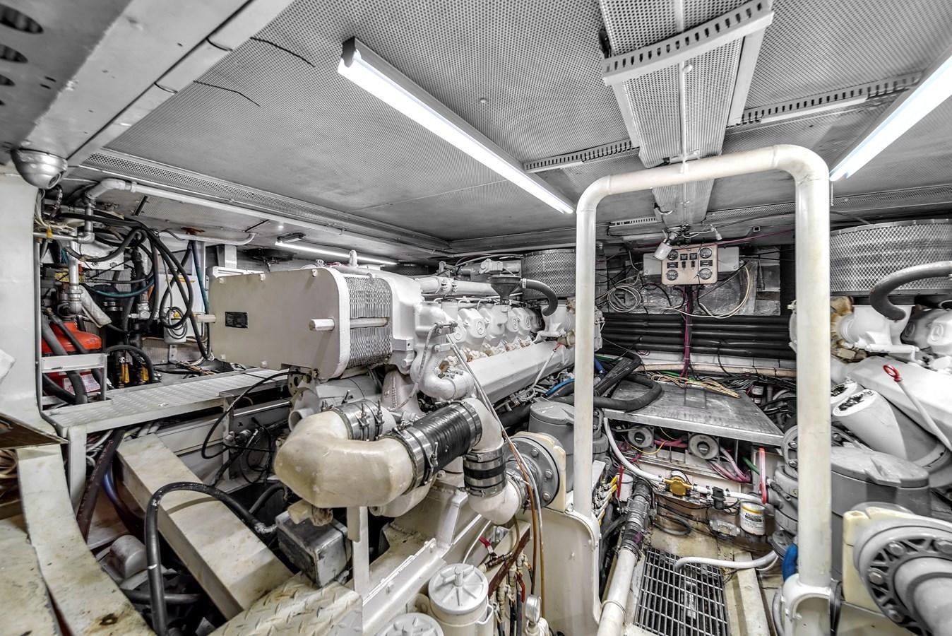 a large machine with many wires aboard ZOOOM Yacht for Sale