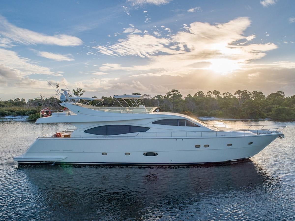 a white boat in the water aboard SEA PAL Yacht for Sale