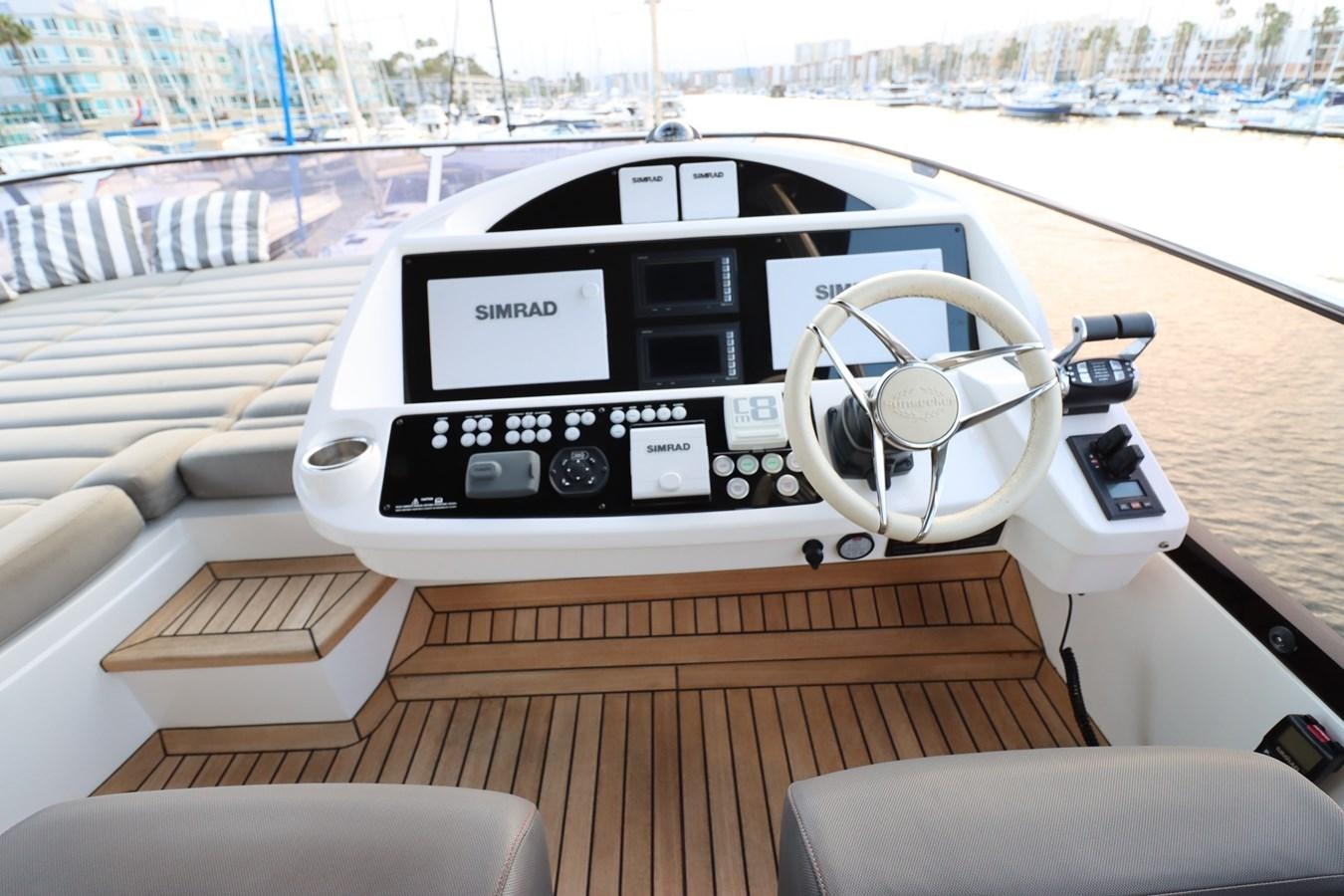 inside of a car aboard MOJO RISIN Yacht for Sale