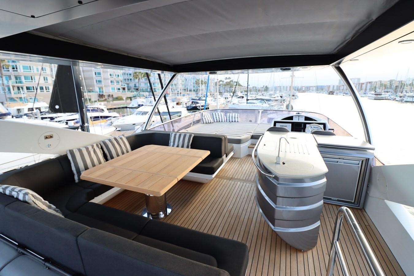 inside of a car aboard MOJO RISIN Yacht for Sale