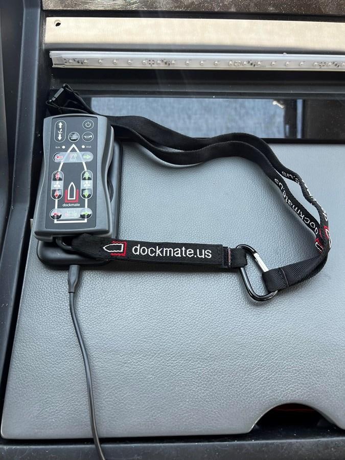 a black electronic device aboard MOJO RISIN Yacht for Sale