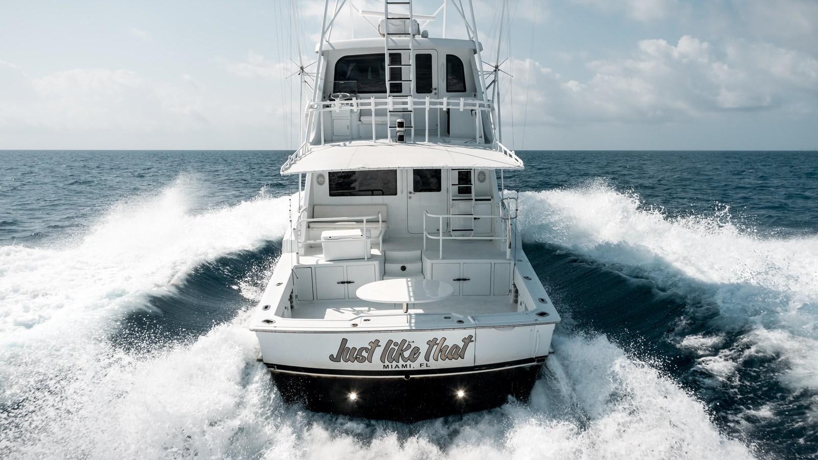 a boat on the water aboard JUST LIKE THAT Yacht for Sale