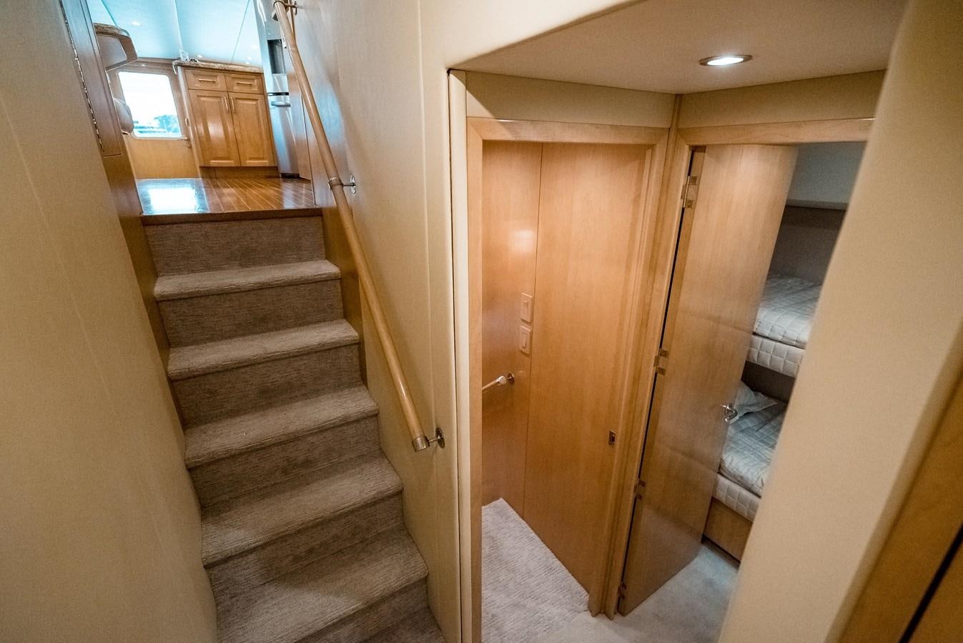 a staircase leading to a room aboard JUST LIKE THAT Yacht for Sale