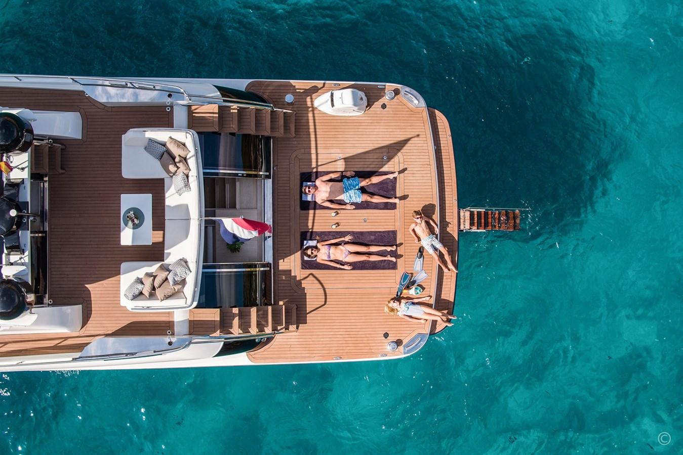 a satellite in space aboard VAN DER VALK BEACHCLUB 660 FLYBRIDGE Yacht for Sale