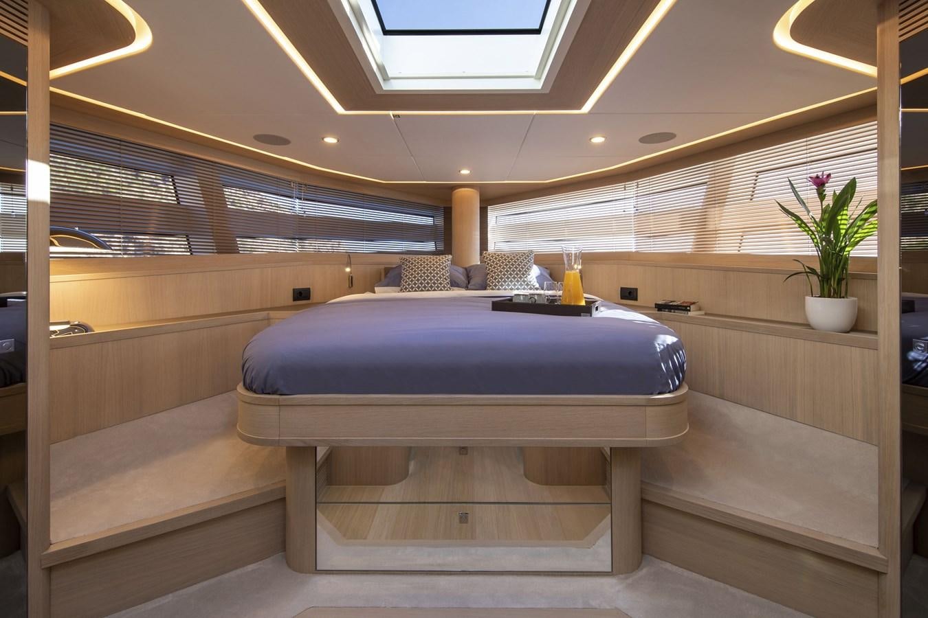 a purple pool table in a room aboard VAN DER VALK BEACHCLUB 660 FLYBRIDGE Yacht for Sale