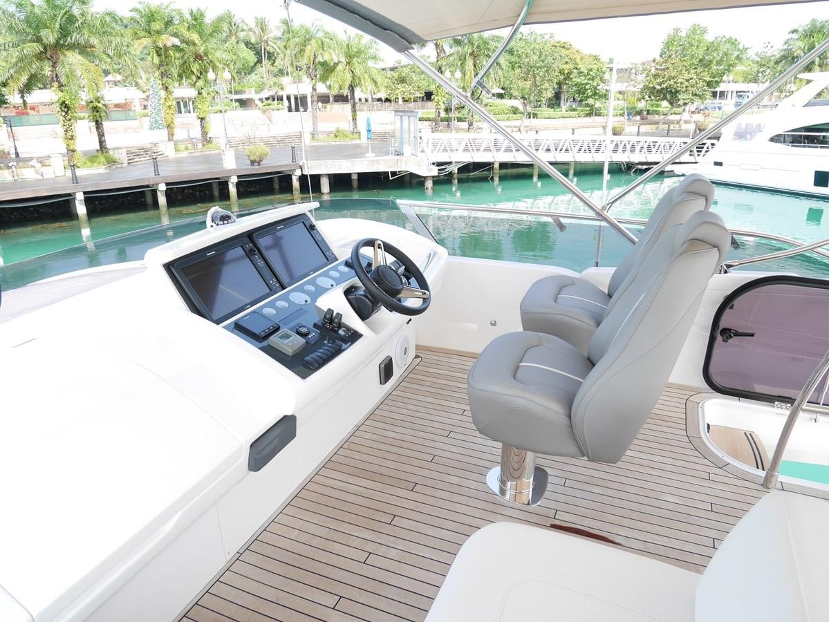 a boat with a car on it aboard KATI Yacht for Sale