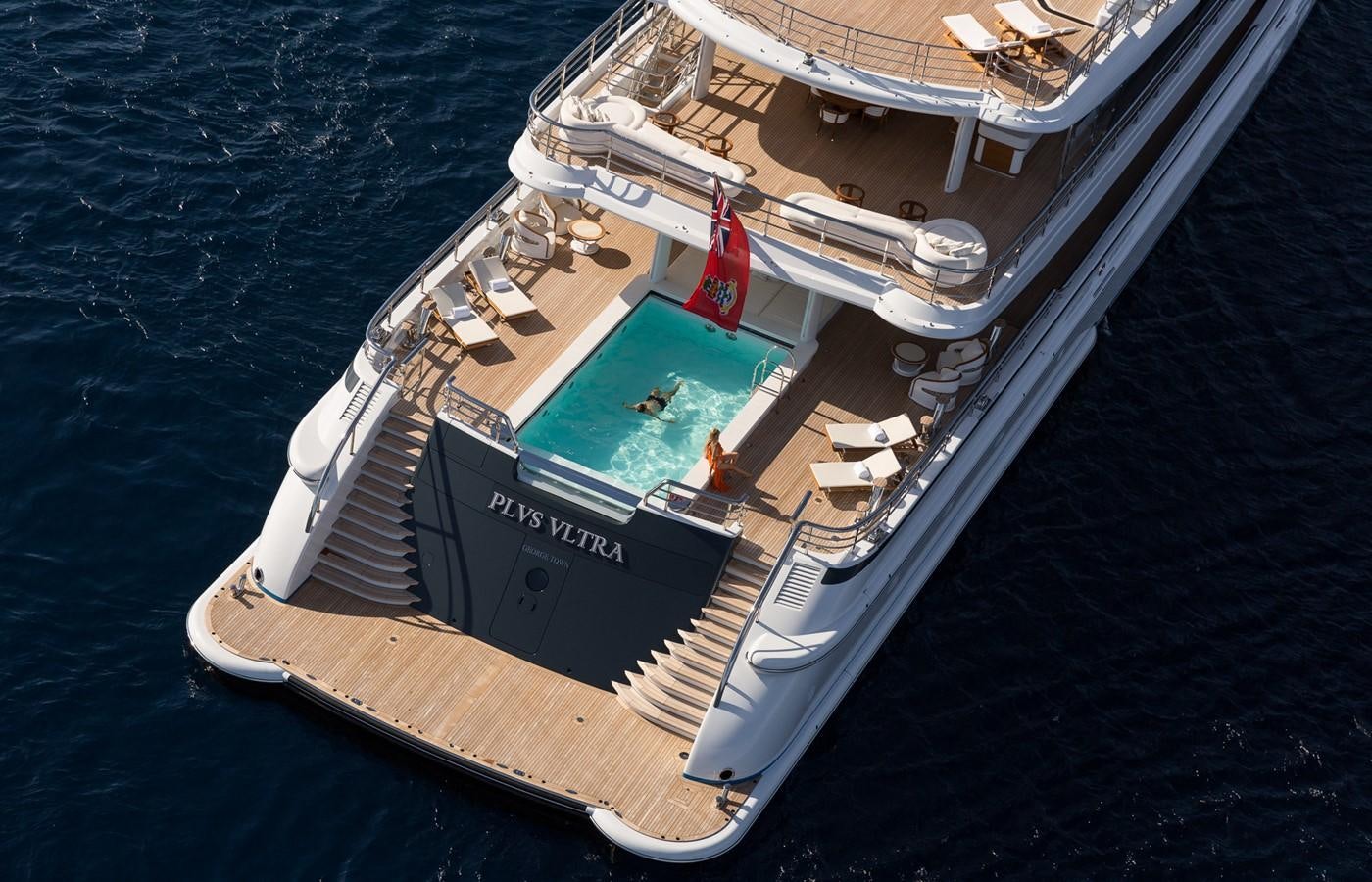 a ship on the water aboard PLVS VLTRA Yacht for Sale
